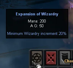 סקיל Expansion of Wizardry לקוסם אחרי משימת מרלון