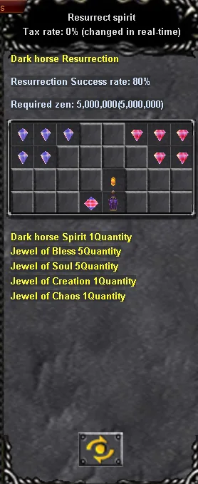 הכנסת החומרים להכנת Dark Horse