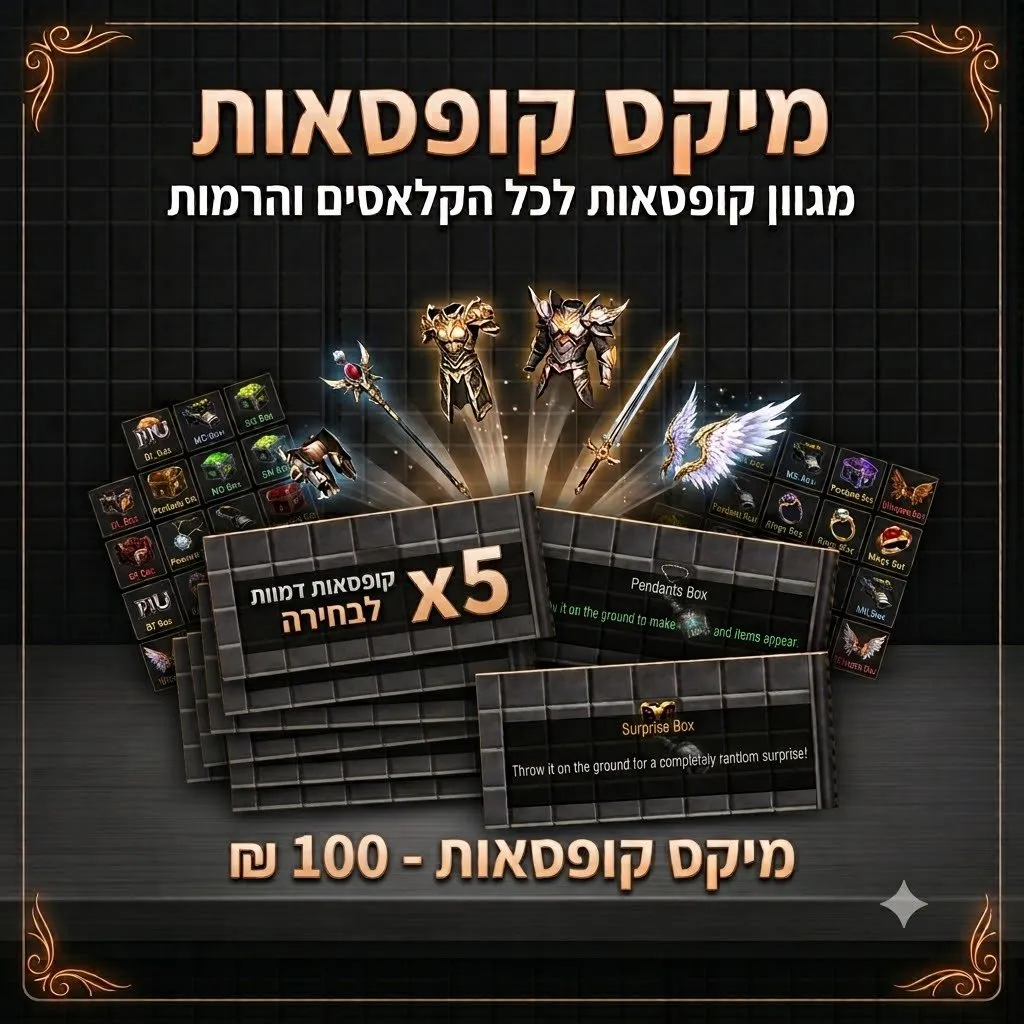 מיקס קופסאות 100 ₪