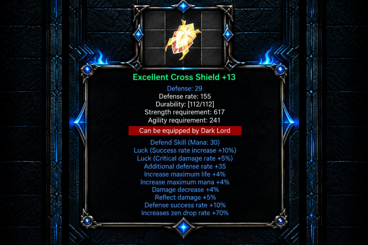 Cross Shield, מגן חדש ללורד בעונת Black Edition