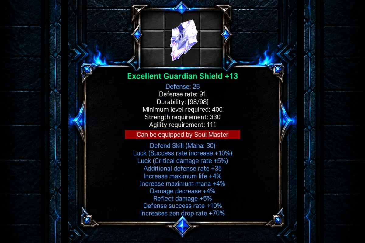 Guardian Shield, מגן חדש לקוסם בעונת Black Edition