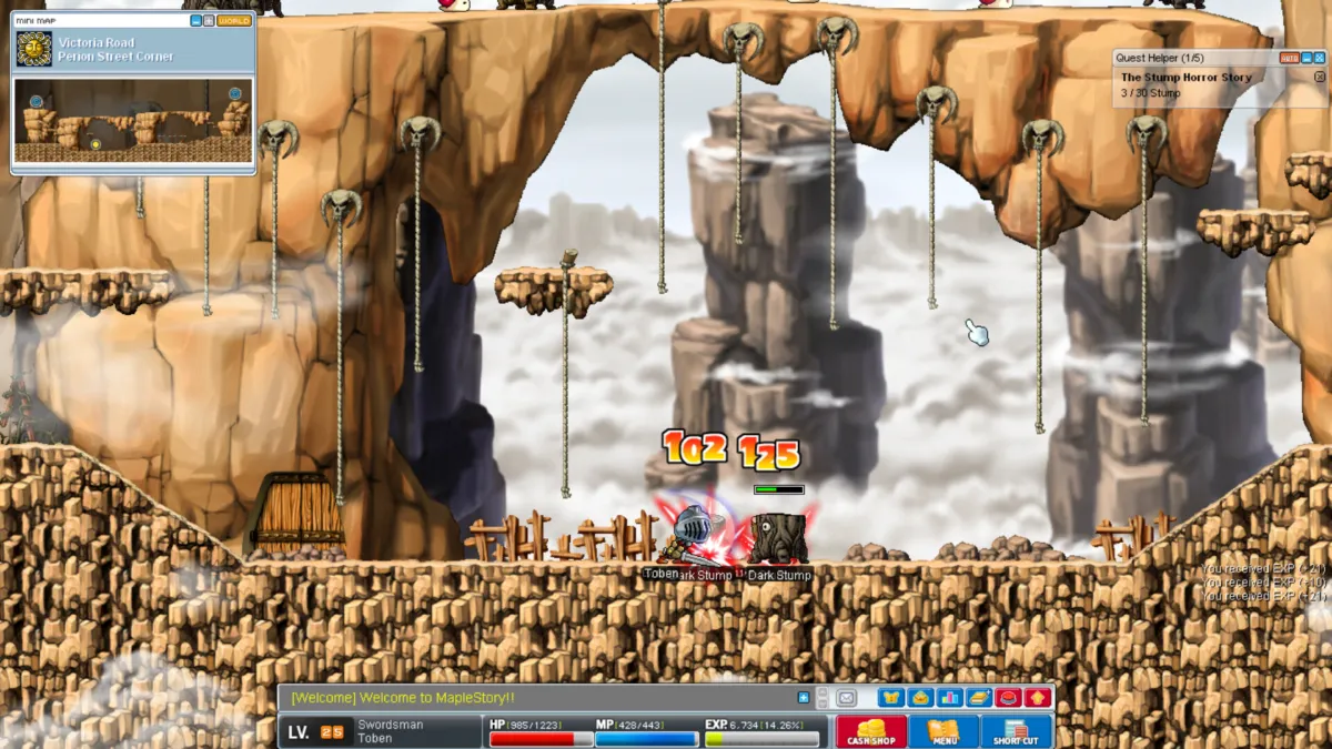 MapleStory Classic World - קשתית צדה חזירי סרט ביער של הניסיס