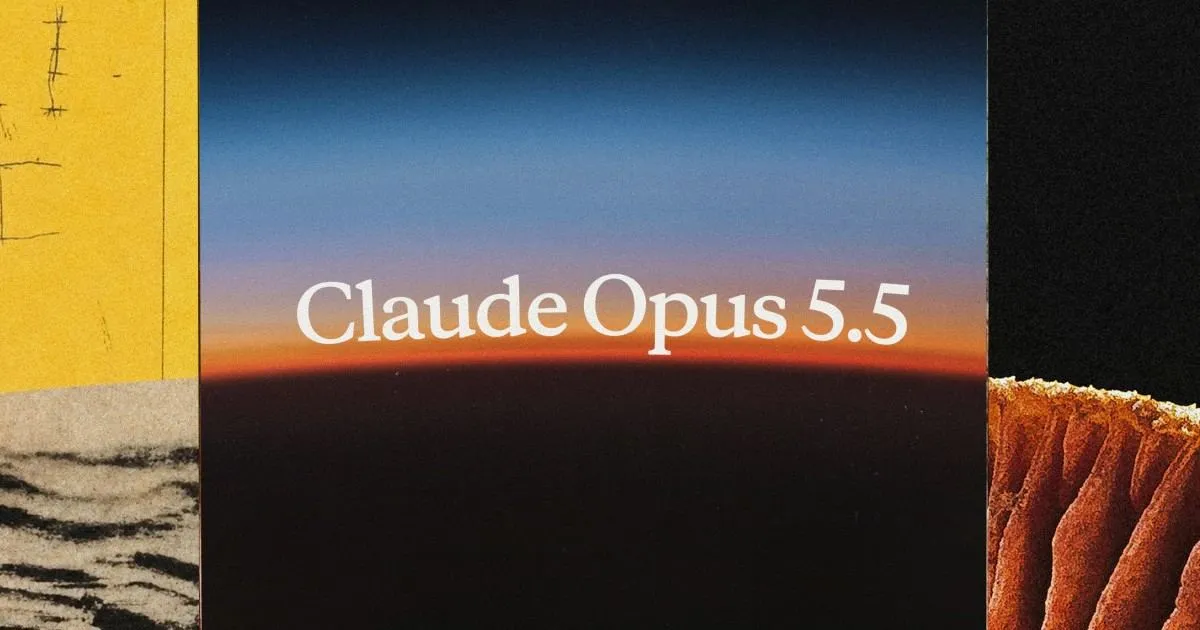 תמונת ההכרזה הרשמית של Claude Opus 5.5, המודל החזק של קלוד